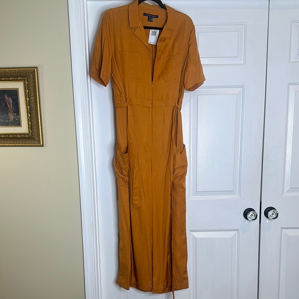 Women's Orange Midi Dress